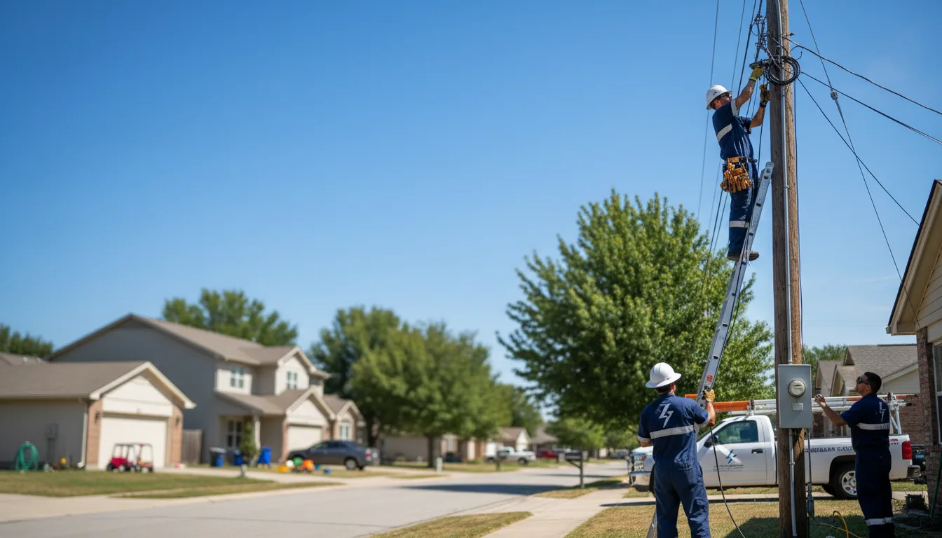 Residential electrician providing installation services in Concho, AZ